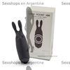 Lastick bala vibradora con forma conejo negro
